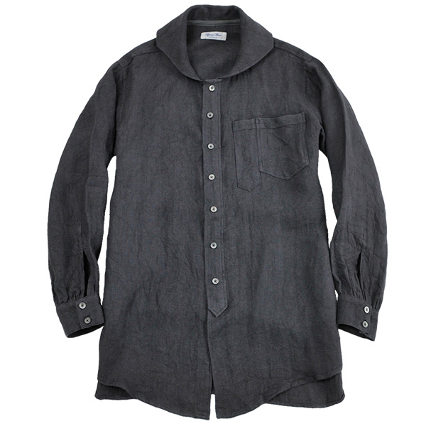 DjangoAtour “antiqued shawlcollar linen shirtcoat”＜anotherline