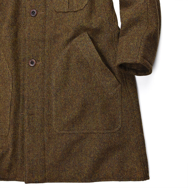 DjangoAtour “classic farmers shetlandwooltweed coat” | MASUYA