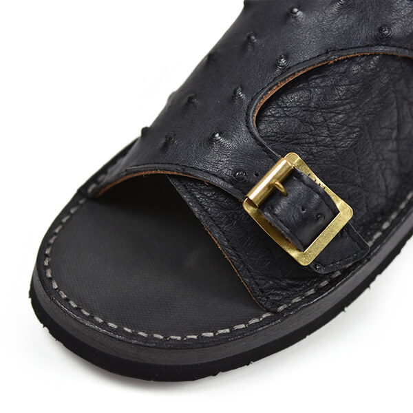 TOKYOSANDAL “DOUBLE MONK SANDAL”＜OSTRICH BLACK＞ | MASUYA