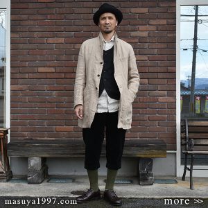 DjangoAtour “classic heavylinen country coat” & “classic mountain knickers”