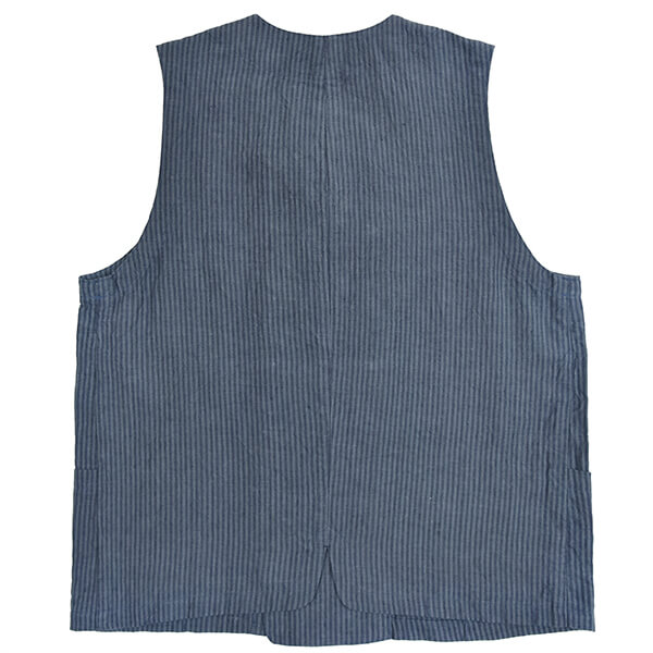 DjangoAtour “classic stripelinen w-vest” | MASUYA