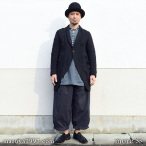 DjangoAtour “frenchvictorians premium-linen pullover & anotherline pleats widepants”