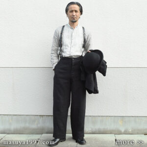 DjangoAtour “classic heavylinen trousers”＜anotherline＞