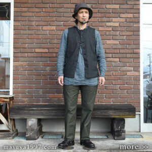 DjangoAtour “classic moleskin twotuck frenchtrousers”