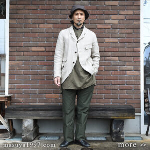 DjangoAtour “frenchvictorians smock × classic moleskin twotuck frenchtrousers”