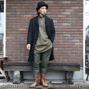 DjangoAtour “frenchvictorians smock × classic moleskin twotuck frenchtrousers”