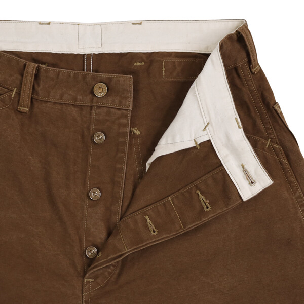 Warehouse Lot. JG-12 Ironworkers Trousers Duck Brown