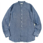 3b_1aa_wh_lot3046_stand_collar_chambray_shirts