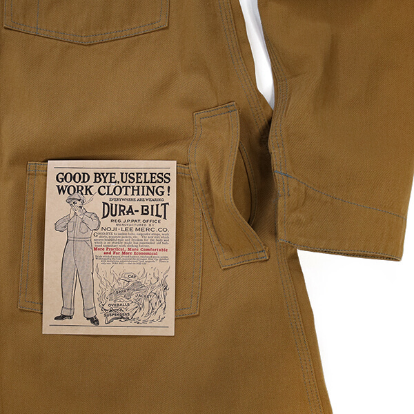 DURA-BILT “ONE PIECE SUITS” ＜COTTON WASTE BEIGE TWILL＞ | MASUYA