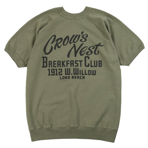 WAREHOUSE & CO. Lot 4104 CROW’S 半袖スウェット WAREHOUSE “LOT 4104 S/S SWEAT”【CROW'S NEST】 | MASUYA