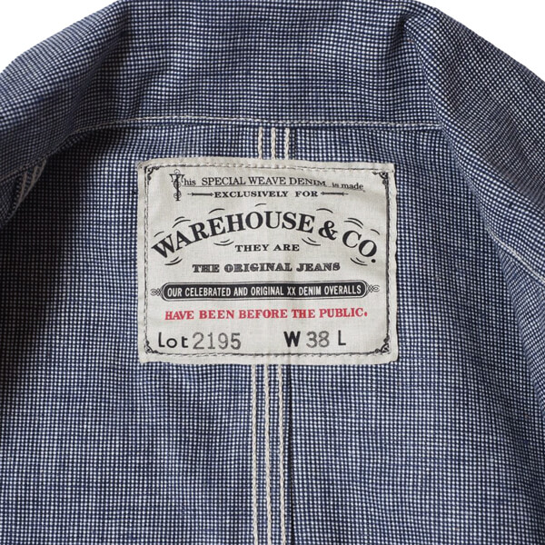 WAREHOUSE “Lot 2195 INDIGO PINCHECK CHANGE BUTTON COVERALL” | MASUYA WAREHOUSE “Lot 2195 INDIGO PINCHECK CHANGE BUTTON COVERALL” | MASUYA