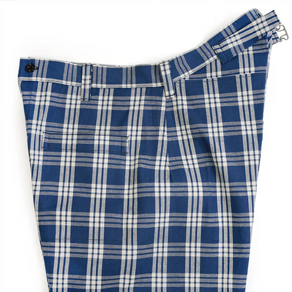 ウェアハウス WAREHOUSE Lot.1237 1900’S INDIGO BLUE and WHITE CHECK WAIST OVERALL デニム ワークパンツ 【2025年秋冬新作】 WAREHOUSE “Lot 1237 1900'S INDIGO BLUE and WHITE CHECK WAIST