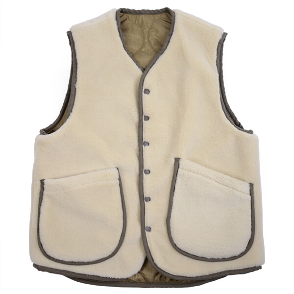 CUSHMAN “QUILTING & FUR REVERSIBLE VEST” | MASUYA
