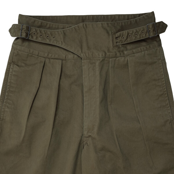 BLACK SIGN “High Density Chino Old Clown Gurkha Pants” | MASUYA