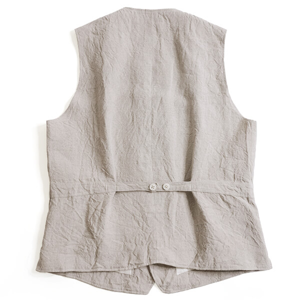 DjangoAtour “DA classic belgium-linen vest” | MASUYA