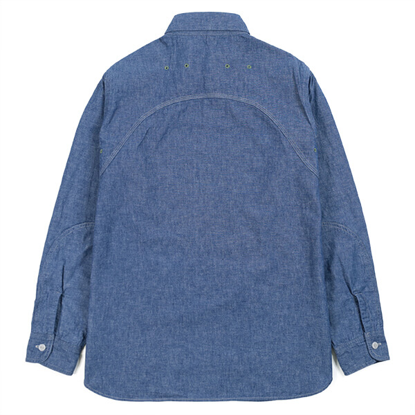 WAREHOUSE “Lot 3064 VENTILATION TRIPLE STITCH CHAMBRAY SHIRTS