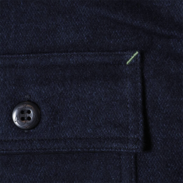 JOHN GLUCKOW by WAREHOUSE “JG-39 C.P.O. Half-zip Shirt” | MASUYA