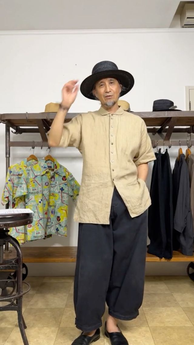 7/17（金）マスカジ・ライブ ＜223th＞ ⚫︎ 新作入荷商品のご紹介 ・SUNSURF Aloha Shirt “442nd”＜Special Edition＞ ・Dari Hat Maker “Raffia braid optimo” ほか ・DjangoAtour “anotherline cottonlinen pleats widepants” @masuya1997 #djangoatour #sunsurf #dari_hatmaker #ジャンゴアトゥール