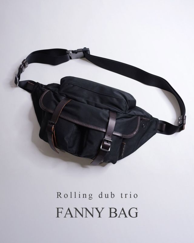 “New Arrival“ ROLLING DUB TRIO “FANNY BAG” が入荷！ ROLLING DUB TRIO（ローリングダブトリオ）が提案する、⾼密度ミリクロスを使って仕上げた“FANNY BAG” をご紹介します。 ファニーバッグ（ウェストバッグ）としてだけでなく、ボディバッグにも使える、無駄のないシンプルなデザインが魅力。使い勝手の良さを第一に、メインポケットには500mlのペットボトル、サイドポケットにはコインや鍵、フロントポケットにはタバコやイヤホンを収納可能。 さらに、特徴的な上部のポケットにはメガネやサングラスを収めることができます。“手ぶらで出かけるための道具”としてのウェストバッグです。日常使いに最適です。 なお、「BLACK HORSE」で仕上げたオールレザータイプ（後日入荷）もございます。 【 ★ 写真をタップ→「商品タグ」から商品ページにアクセス出来ます。】 ーーーーーーーーーーーーーーーーー □ color：BLACK □ price：￥50,000(税別)【税込 ￥55,000】 ■ Origin：Made in Japan ーーーーーーーーーーーーーーーーー @masuya1997 #ROLLINGDUBTRIO #FANNYBAG #BAG #ウエストバッグ #ボディバッグ